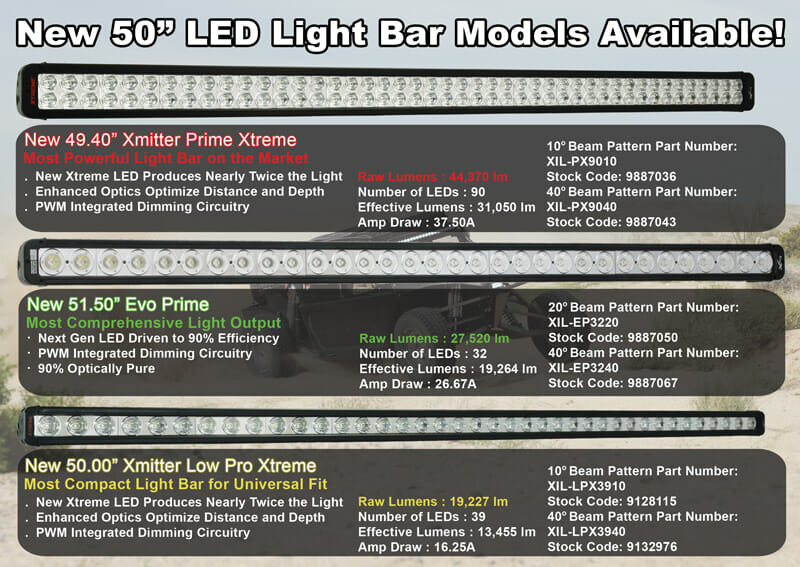 New 50” LED Light Bar Models from Vision X Lighting