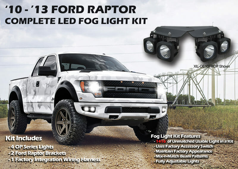 Rip Through the Darkness with Vision X Lighting’s Ford Raptor Fog Light Kit