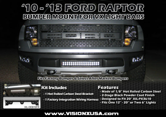 Take Your Raptor to the Next Level with the Addition of a Powerful Vision X LED Light Bar