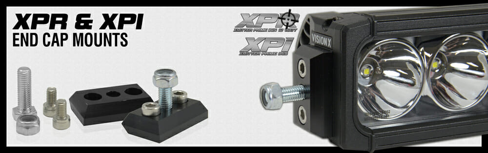 New End Cap Mounts For The XPR and XPI Series LED Light Bars