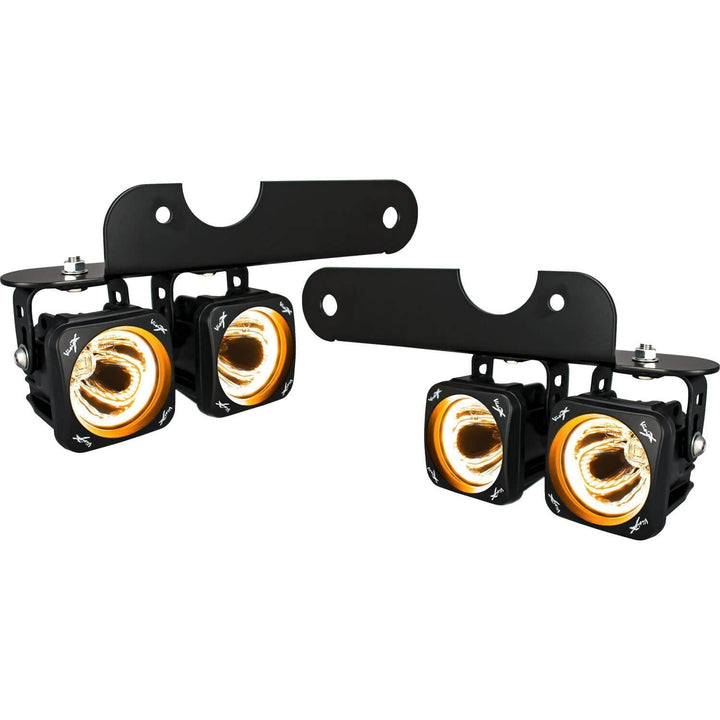 Kit de luz antiniebla LED Halo para Ford F-150 Raptor 2017-2020 con luces Halo ámbar Optimus  