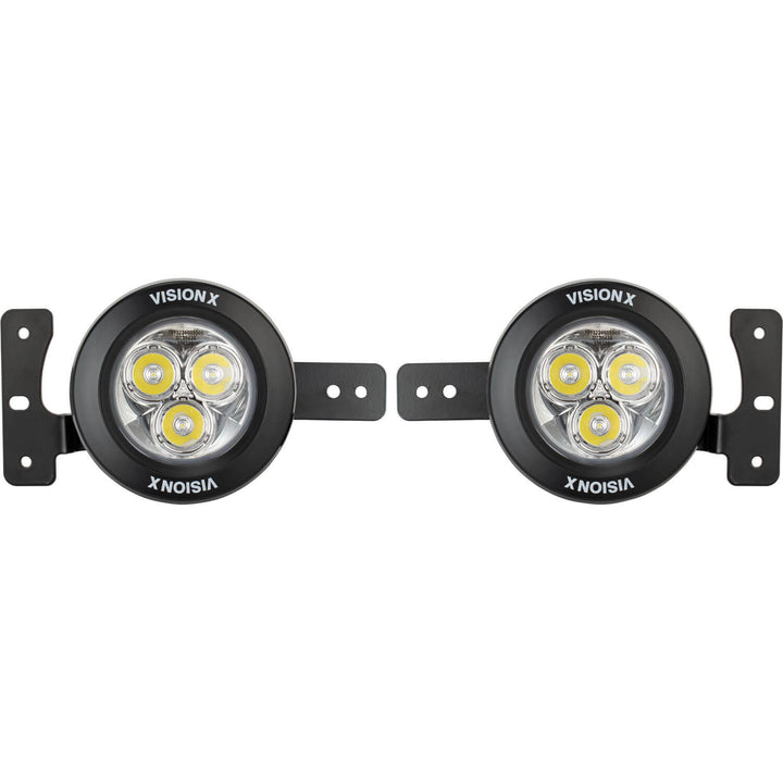 18+ Jeep JL / '20+ Jeep Gladiator Fog Light Kit with 3.7" Multi-LED Mini Cannons