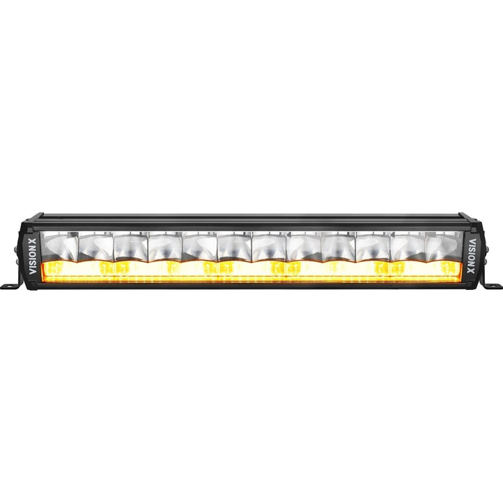 20" Shocker Dual Action LED-ljusramp | Race Amber Elliptical