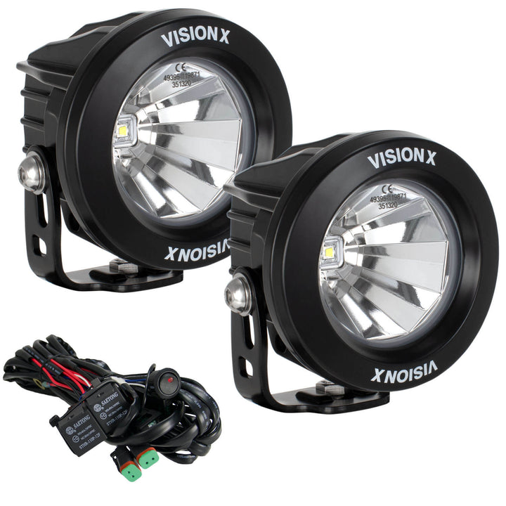 Kit de luz LED Optimus redonda de haz de 60º de 3.7"