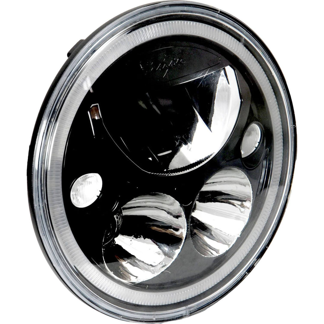 5,75" Einzelner Schwarz Chrom Gesicht Runde VX Scheinwerfer (mit Niedrig-Hoch-Halo)