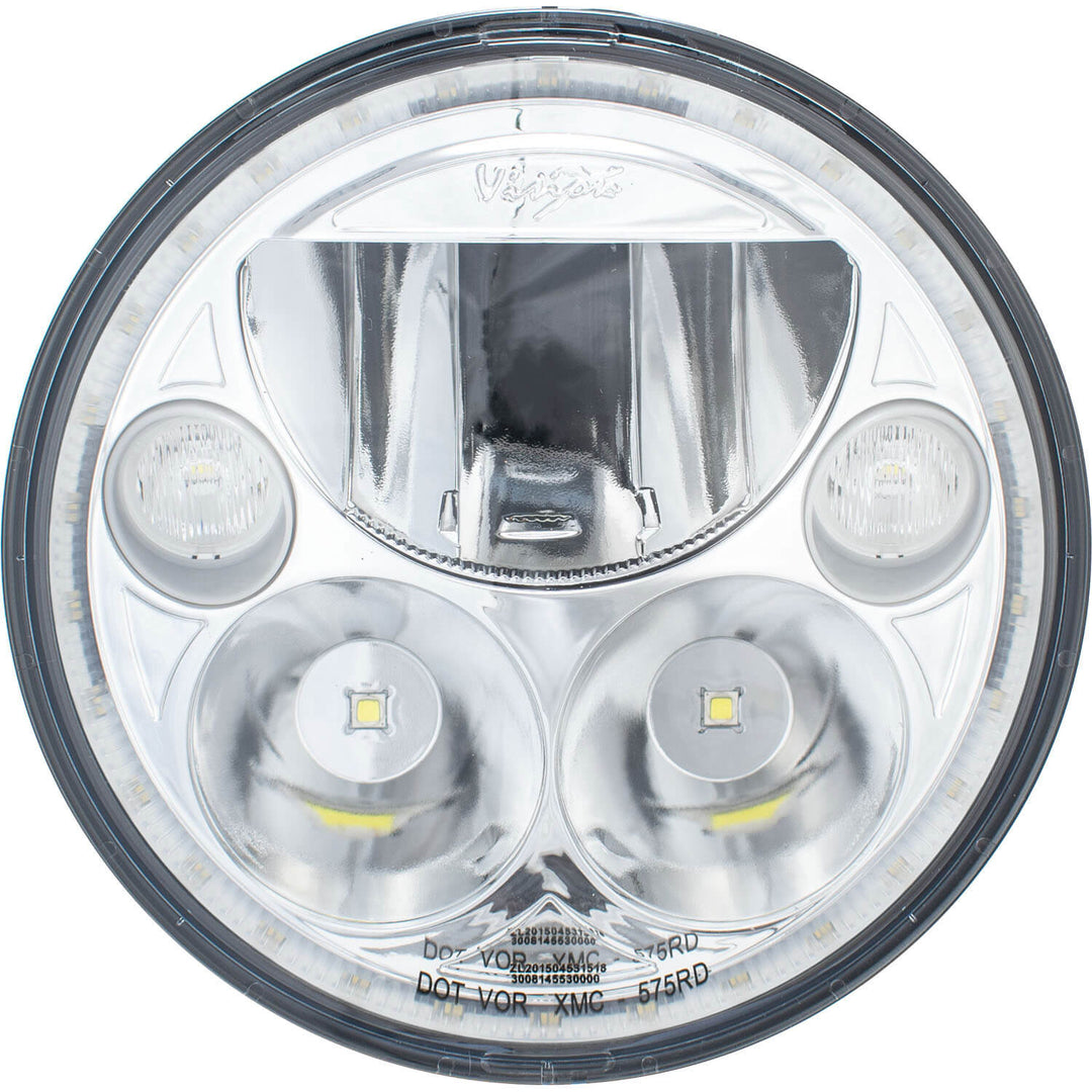 Faro LED VX redondo 5.75" individual (con bajo-alto-halo)