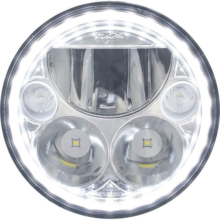 Faro LED VX redondo 5.75" individual (con bajo-alto-halo)