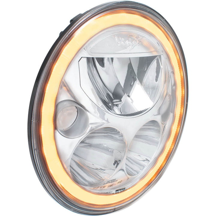 Faro VX redondo 7" con halo ámbar individual (con bajo-alto-halo)