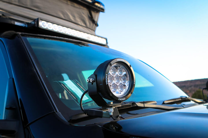 Montajes para pilar A de Toyota 4-Runner 2010-2023 con cañón de luz CG2 de 4.7"  