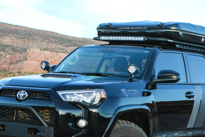 Montajes para pilar A de Toyota 4-Runner 2010-2023 con cañón de luz CG2 de 4.7"  