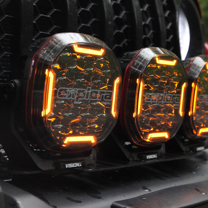 Luces de conducción Explora de 6" con DRL de doble color