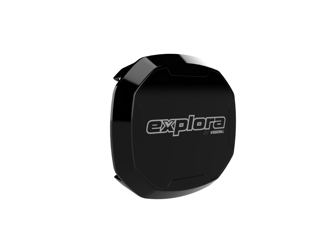 Cubierta de lente negra para luces de conducción Explora