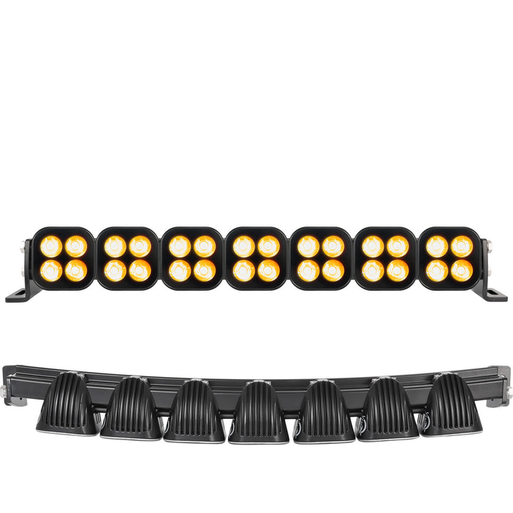 Barra de luz LED modular curva Unite de 20" - Preconfigurada  