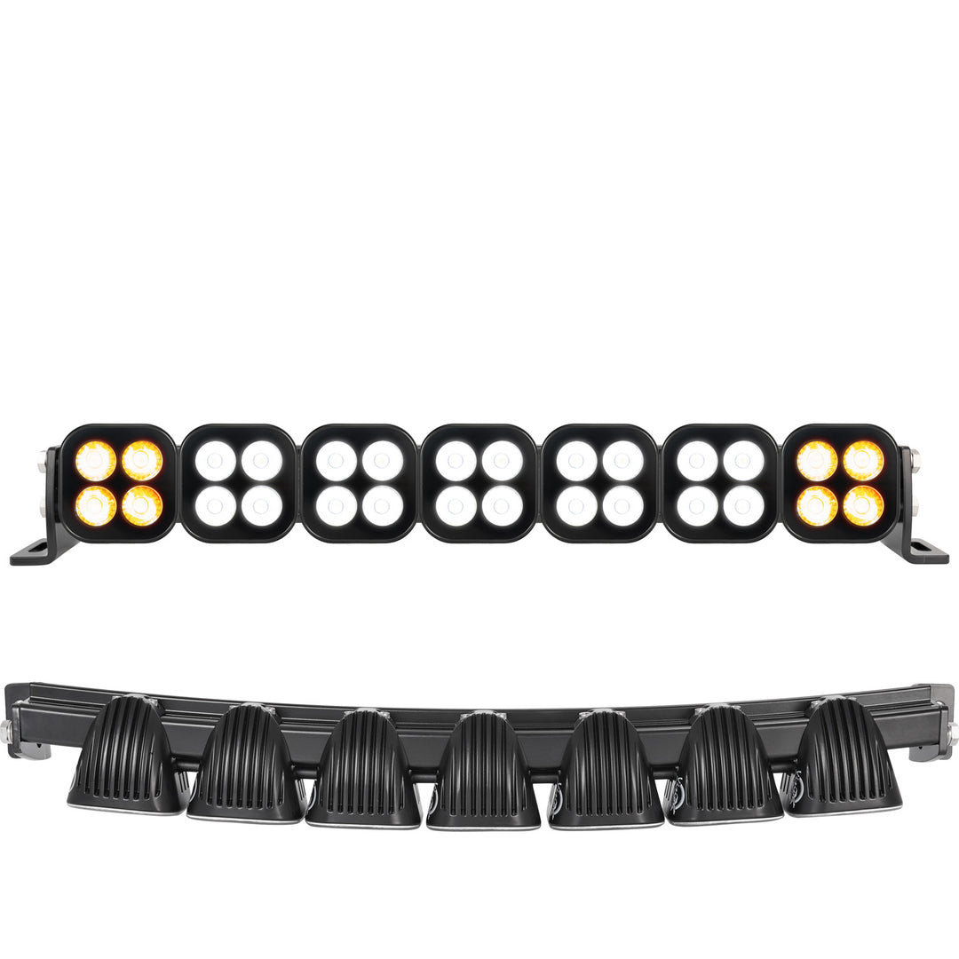 Barra de luz LED modular curva Unite de 20" - Preconfigurada  