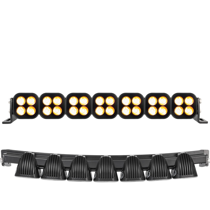 Barra de luz LED modular curva Unite de 20" - Preconfigurada  