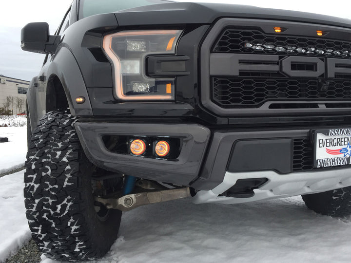 Kit de luz antiniebla LED Halo para Ford F-150 Raptor 2017-2020 con luces Halo ámbar Optimus  