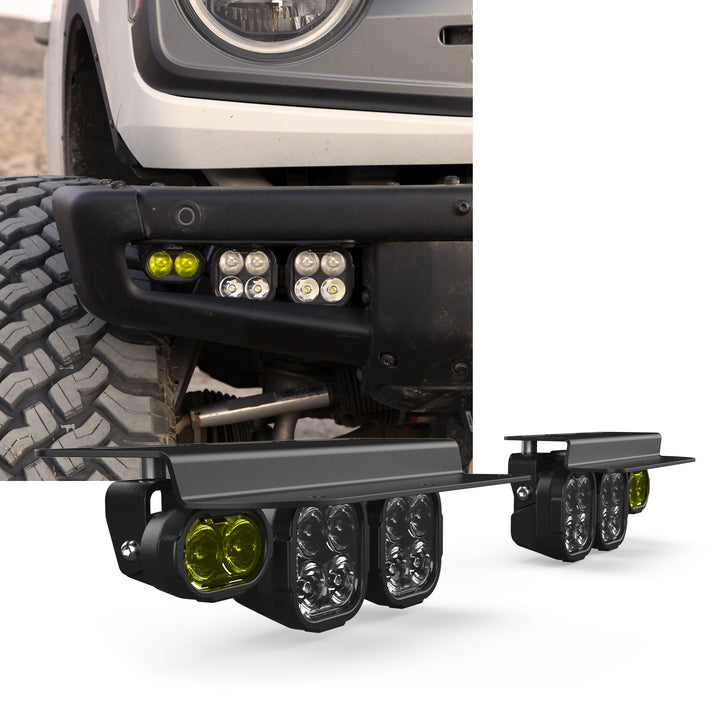 Kit de luz LED Fog Pocket - Parachoques de acero - Ford Bronco 2021 +