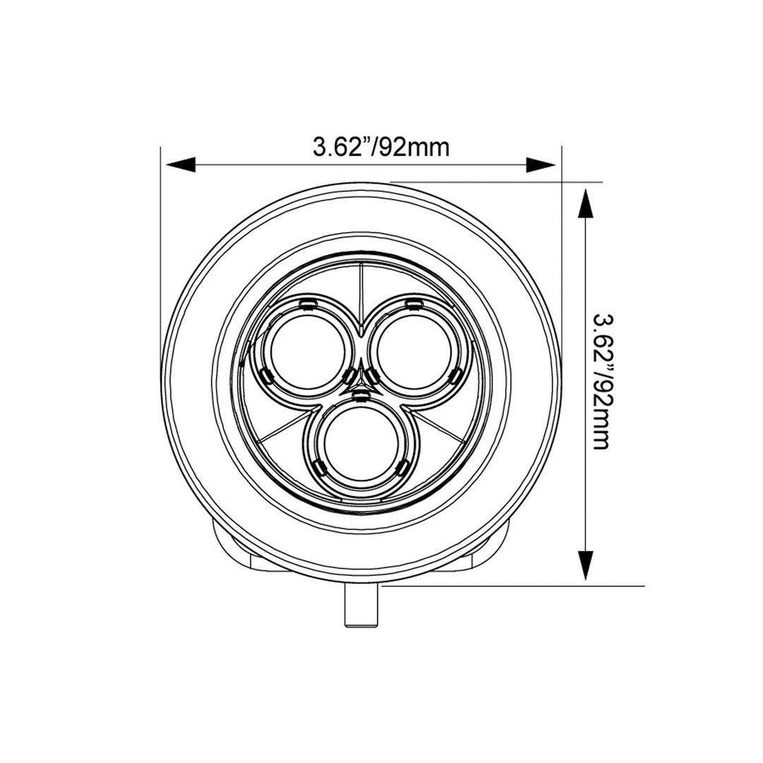 Montajes para pilar A Toyota Tacoma 2016-2023 con mini cañones
