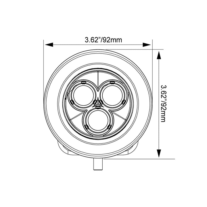 Montajes para pilar A Toyota Tacoma 2016-2023 con mini cañones
