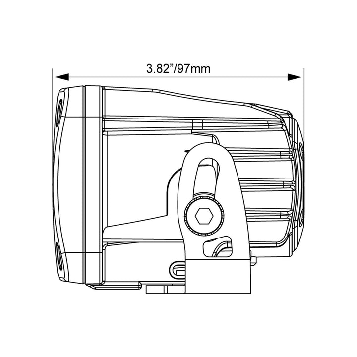 Montajes en el pilar A para Ford Ranger 2019+ con Mini Cañón de 20 WATT  