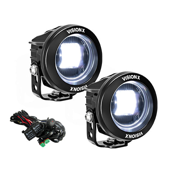 Kit de Cañón de Luz LED CG2 SAE Redondo de 3.7"