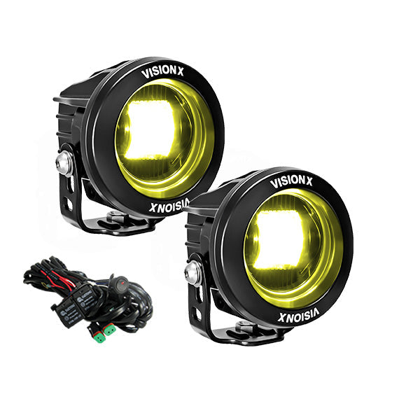 Kit de Cañón de Luz LED CG2 SAE Redondo de 3.7"