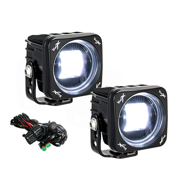 Kit de Cañón de Luz LED CG2 SAE Cuadrado de 3"