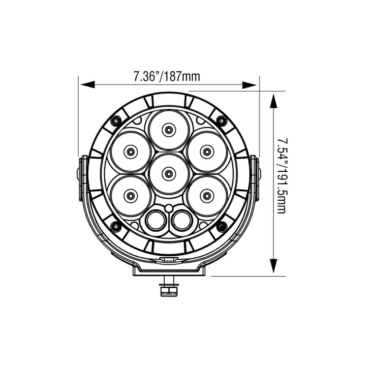 Kit de cañón de luz ADV de 6.7"