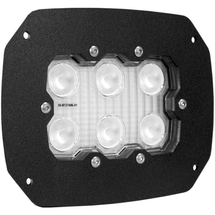Duralux 6 LED-werklamp 60º straal vlakke montage  