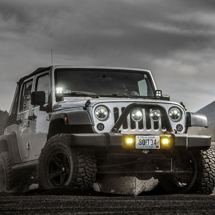Kit de actualización de luces antiniebla LED de rendimiento serie CR - Jeep Wrangler JK, JL y Gladiator JT