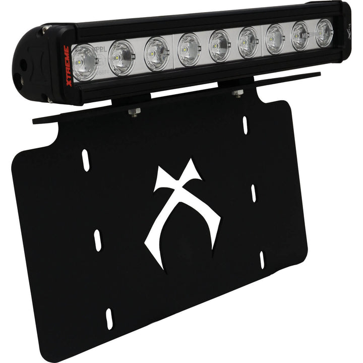Soporte para placa de matrícula (con barra de luz extrema de perfil bajo de 12")