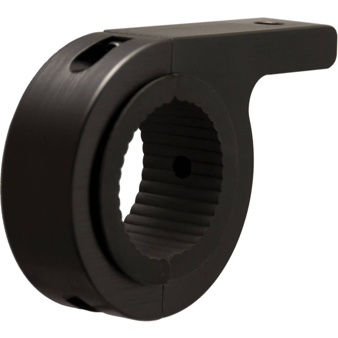 Par de abrazaderas negras para montaje en marco tubular de 1.75" (para perno de montaje M8)  