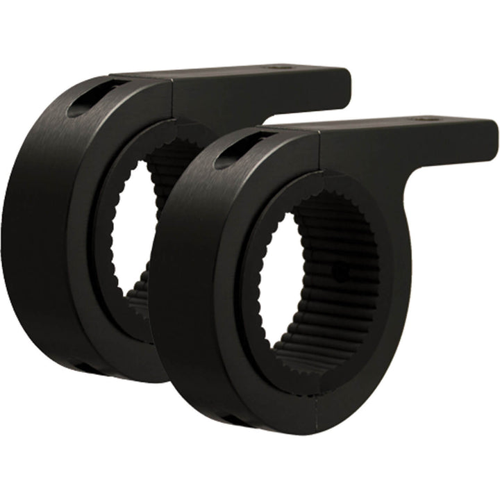 Par de abrazaderas negras para montaje en marco tubular de 2.00" (para perno de montaje M10)  