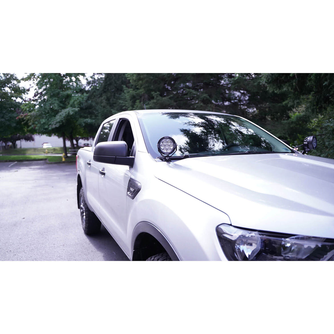Montajes para pilar A de Ford Ranger 2019+ con cañones CG2 de 4.7"