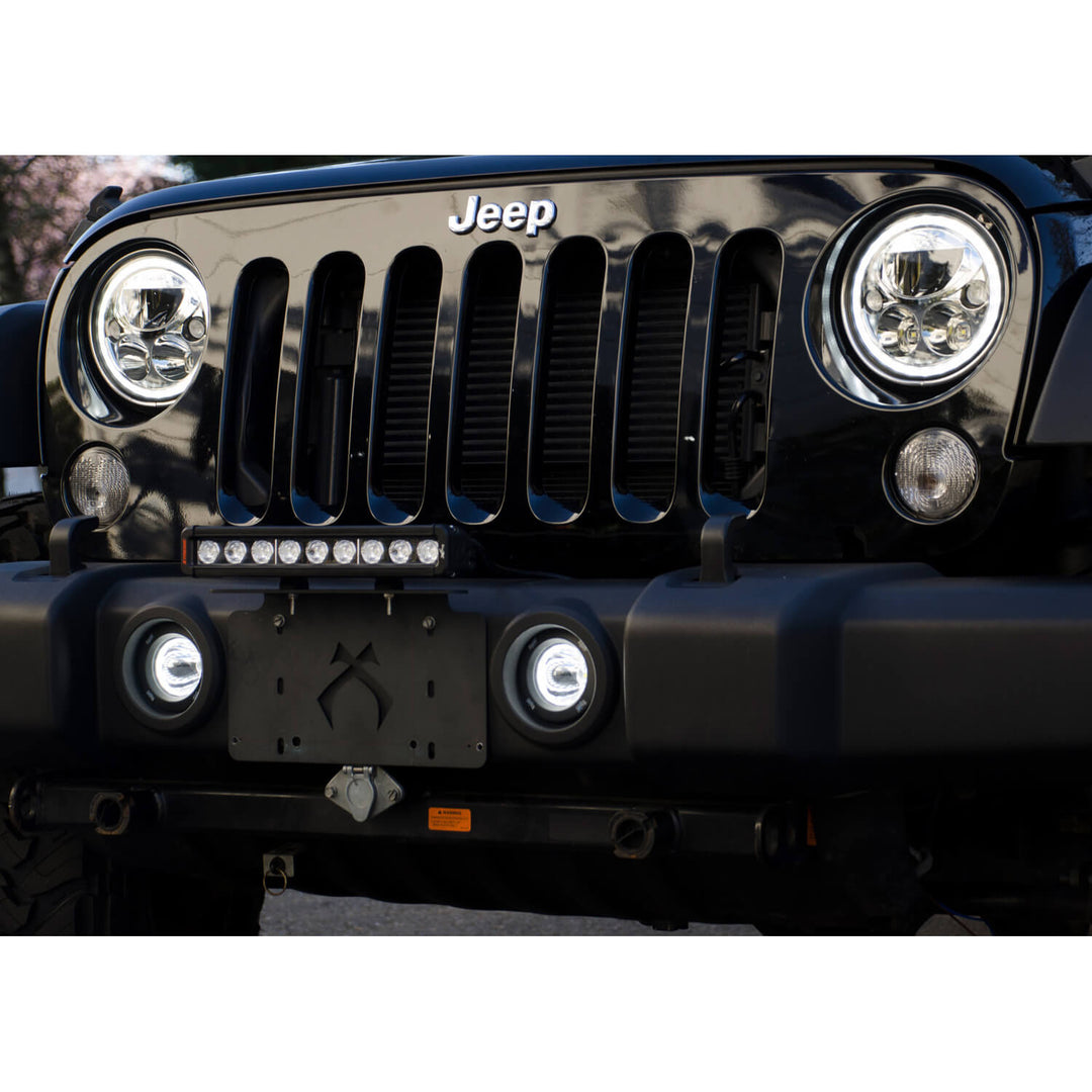 Kit de luz LED Optimus redonda de haz de 15º con halo blanco de 3.7"