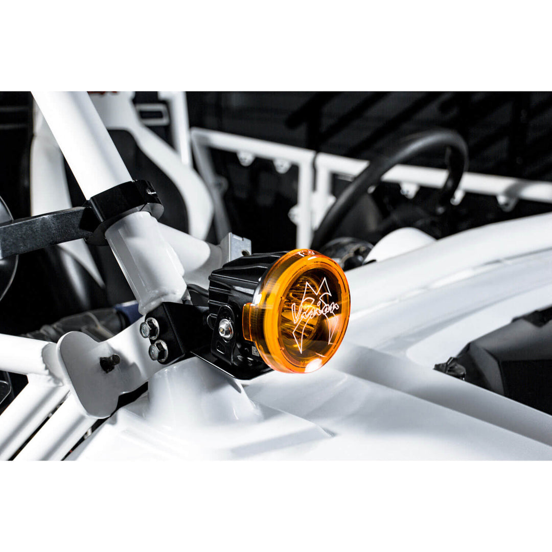Mini cañón CG2 de 3.7" / cubiertas PCV Optimus redondas ámbar