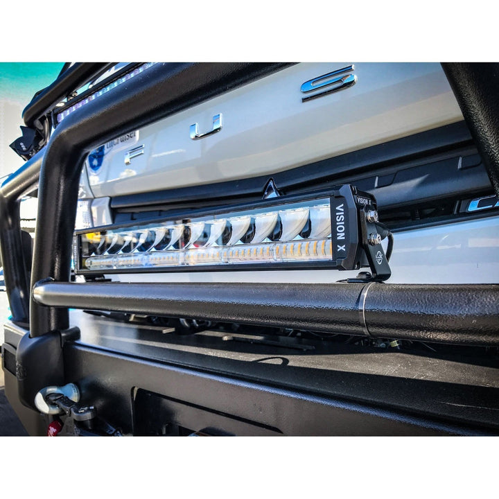 Barra de luz LED de acción dual Shocker de 12" | Elíptica ámbar para senderos