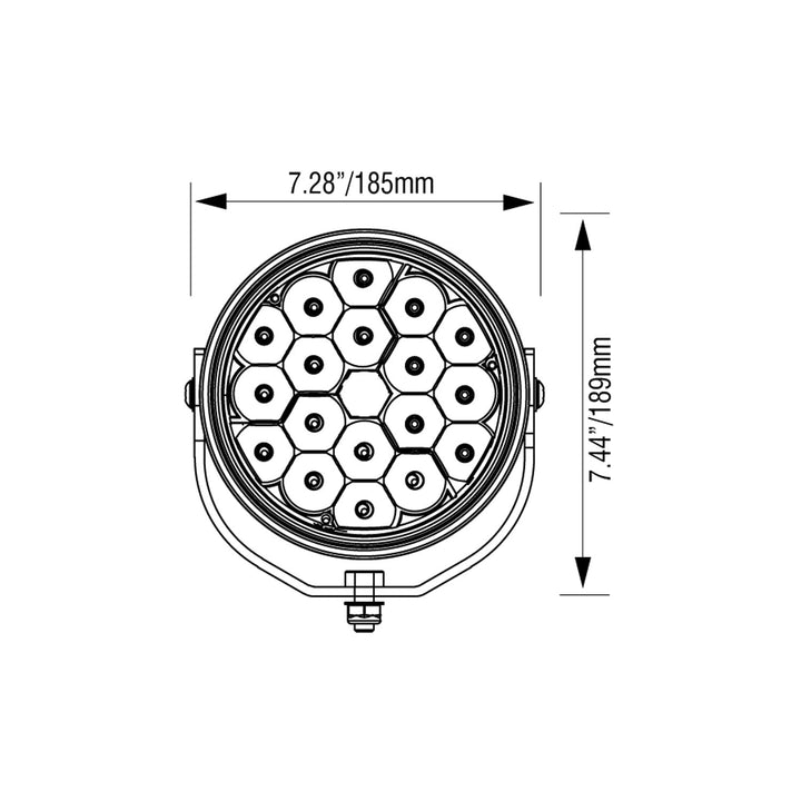 Kit de luz de conducción todoterreno VL-Series de 6.7"