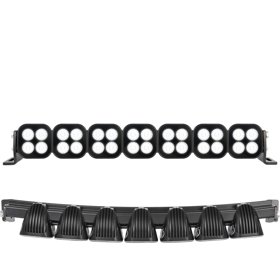 Barra de luz LED modular curva Unite de 20" - Preconfigurada  