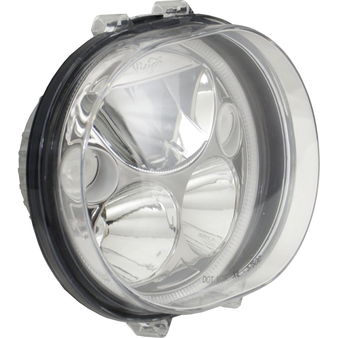 Kit de reemplazo de faro XMC Road Glide 2004-2013 | Halo blanco cromo