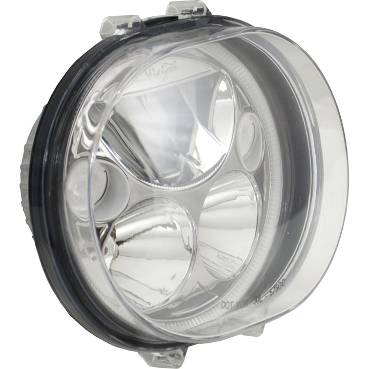Kit de reemplazo de faro XMC Road Glide 2004-2013 | Halo blanco cromo