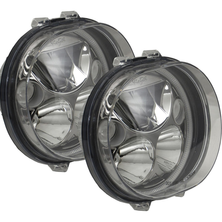Kit de reemplazo de faro XMC Road Glide 2004-2013 | Halo blanco cromo negro