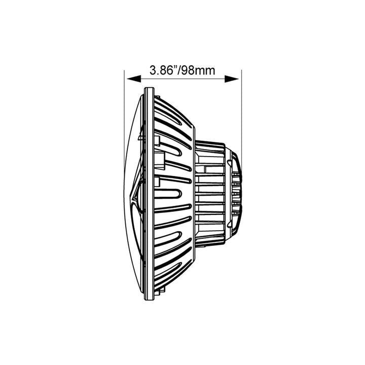 Kit de faro LED serie VX 5.75" - negro cromo | halo blanco
