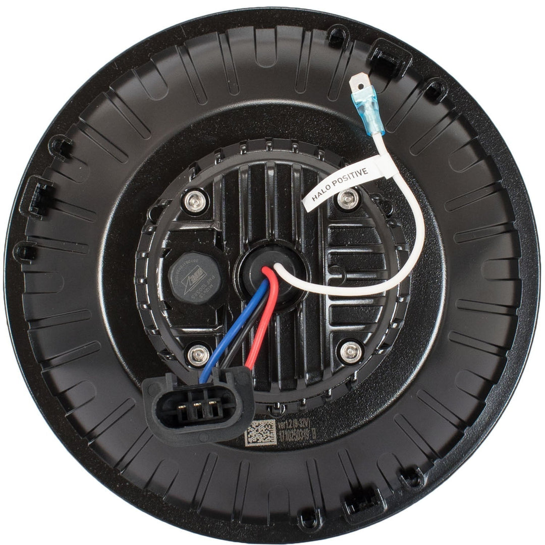 Faros LED para motocicleta XMC de 5.75" | Halo blanco cromo