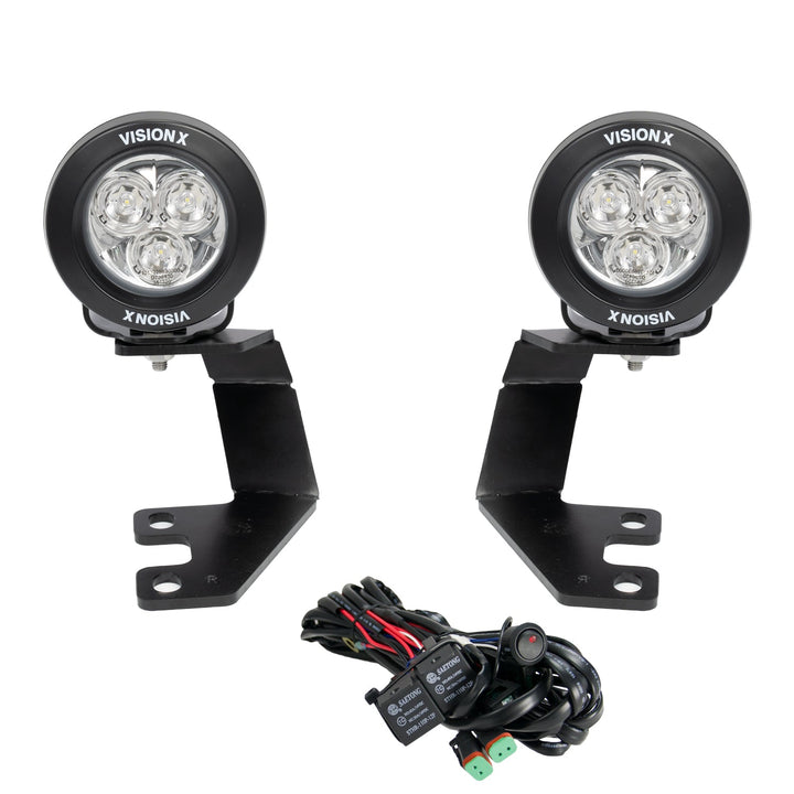 Montajes para pilar A de Toyota 4-Runner 2010-2023 con cañones de luz CG2 de 3.7"  