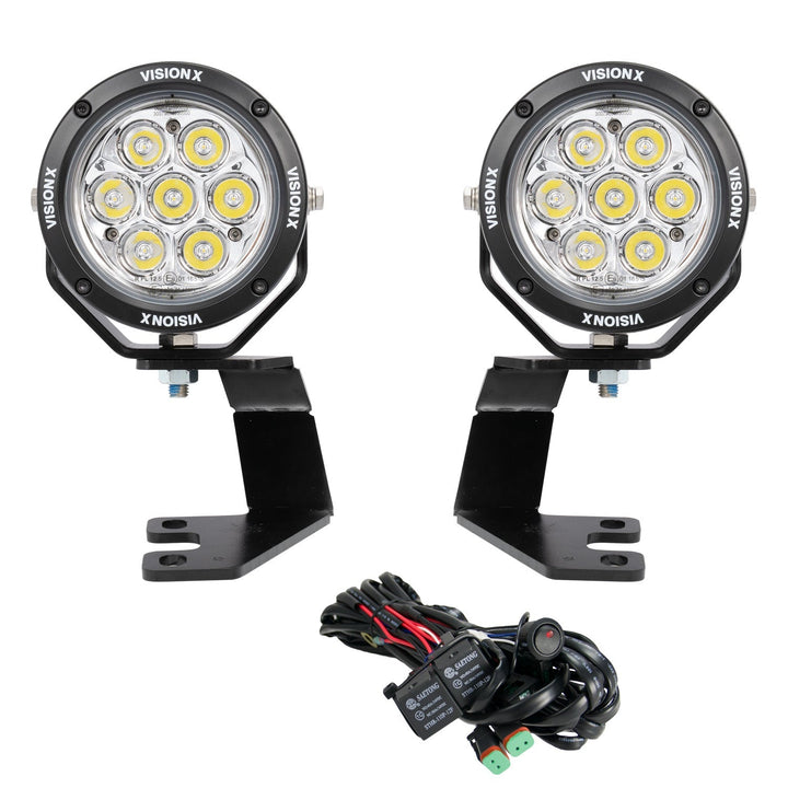 Montajes para pilar A de Toyota 4-Runner 2010-2023 con cañón de luz CG2 de 4.7"  