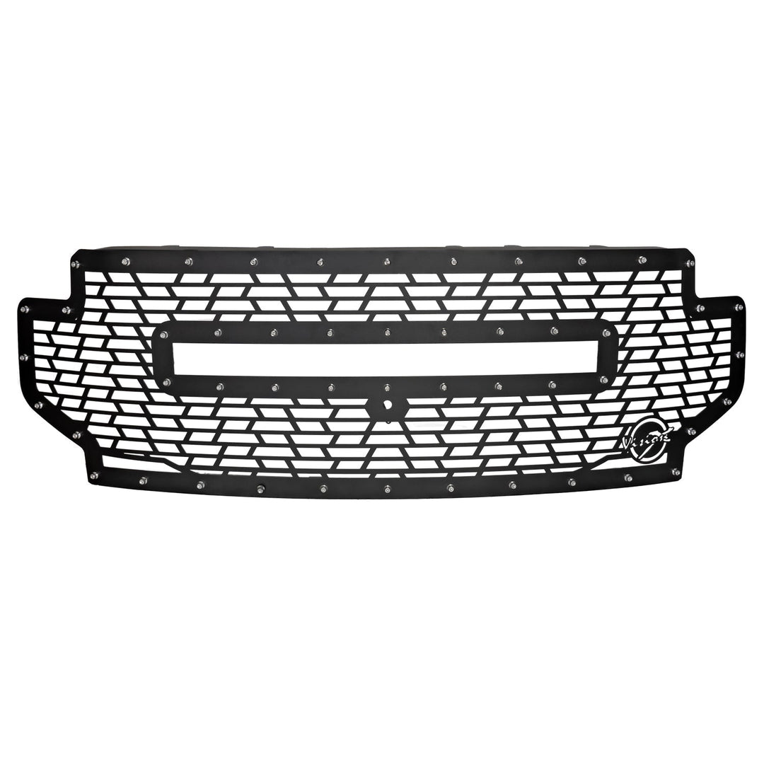 Parrilla con barra de luz Ford Superduty 2020+ (con barra de luz curva XPL)  
