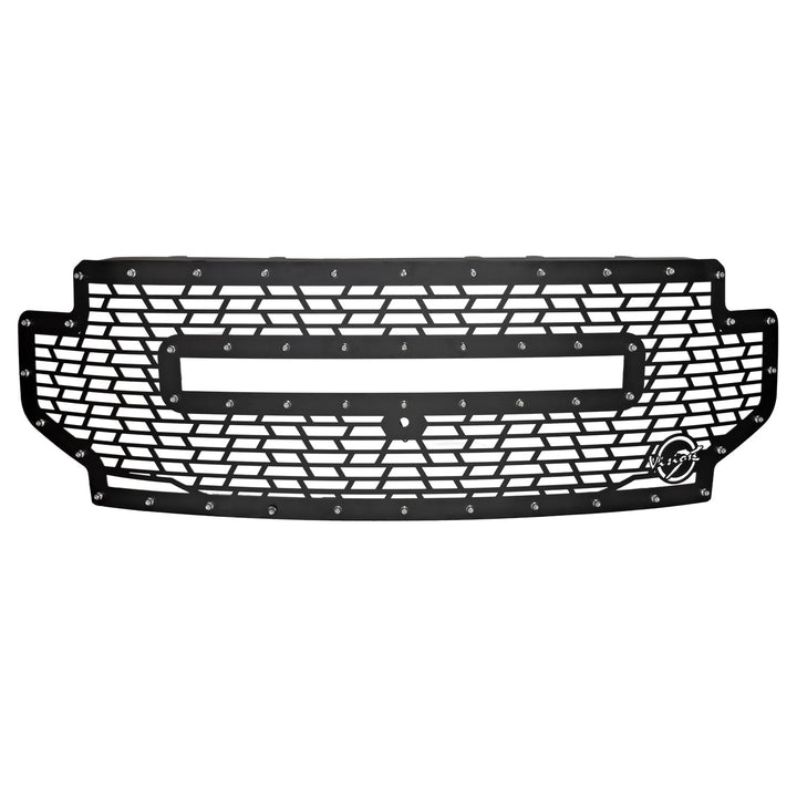 Parrilla con barra de luz Ford Superduty 2020+ (con barra de luz curva XPL)  