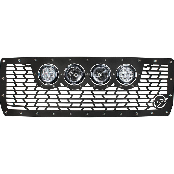 Rejilla Chevy Silverado 1500 Cannon CG2 2014-2015 con 4 luces CG2 de 4.5" (2 ópticas y 2 reflectores)