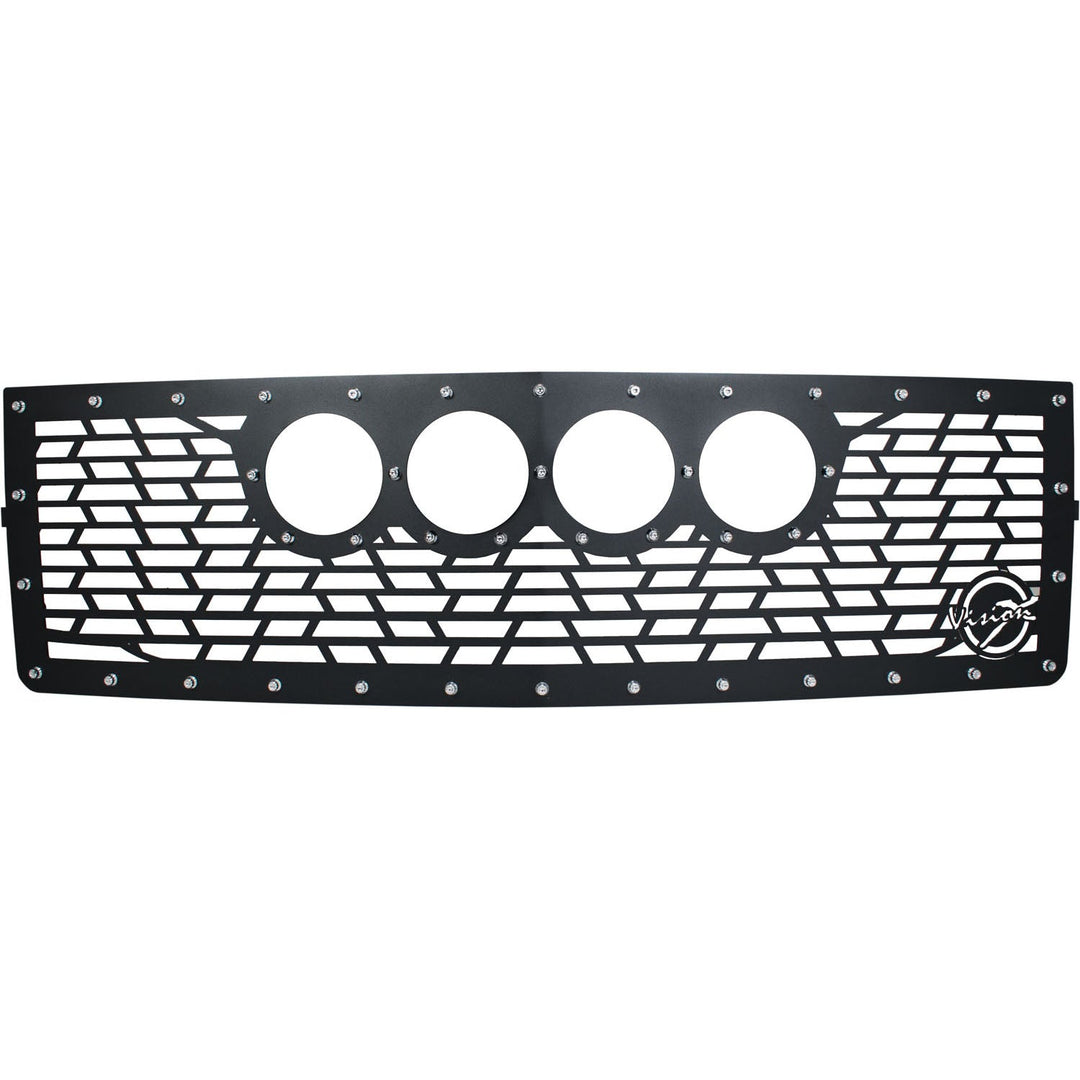 Rejilla Chevy Silverado 1500 Z71 2014-2015 compatible con (4) cañones de luz CG2 de 4.7"
